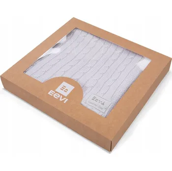 Dětská deka BAMBUSOVÁ DĚTSKÁ DEKA EEVI 100x75 CM MĚKKÁ DEKA V KRABIČCE BÍLÁ