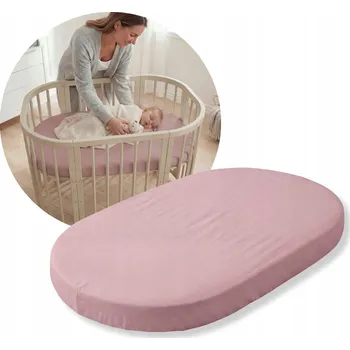 Prostěradlo Prostěradlo do postýlky Waldin 5v1 s gumičkou 93x66 Starorůžová MATRACE