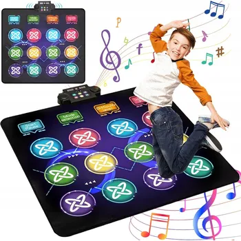 Herní příslušenství PODLOŽKA TANEČNÍ PODLOŽKA HRAČKA PRO DĚTI PROTISKLUZOVÁ 8 HERNÍCH REŽIMŮ