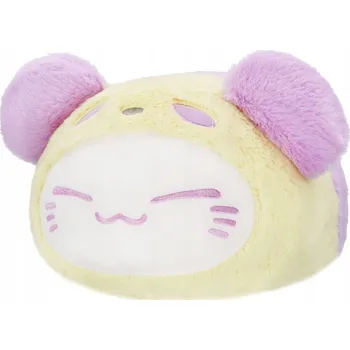 plyšák Plyšová kočka Nemuneko Pastel Panda Velká Fialová 33 cm