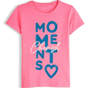 Dívčí oblečení GATE Bavlněné tričko s potiskem 12Y 426-0144/65