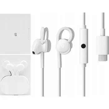Sluchátka Sluchátka do uší Google bílá drátová USB-C