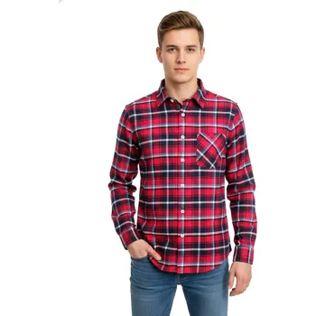 Pánská košile LUIZ Pánská flanelová košile MODERN FIT 184 Velikost: 42