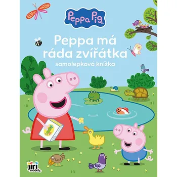 Hračka pro nejmenší Jiri Models Velká samolepková knížka Peppa má ráda zvířátka