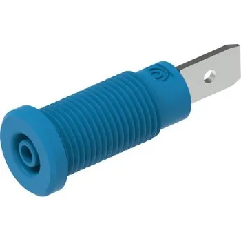 Elektrická zásuvka Banánková zásuvka, 10A, 600V, Modrá, Samice