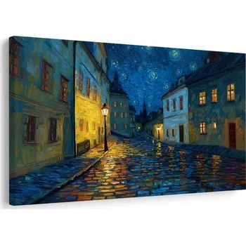 Obraz Dovido Obraz kouzelná noční ulice