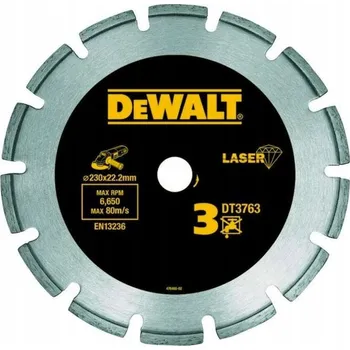 Řezný kotouč Dewalt Diamantový řezný kotouč 230 x 22,2 mm DT3763