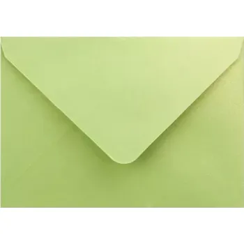 Obálka Metalická (perleťová) obálka limetková C7 (82x113mm)