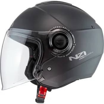 Helma na motorku Otevřená motocyklová přilba NZI CIVIC matná černá Velikost: XXL