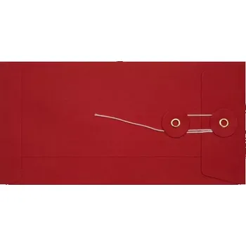 Obálka Obálka se šňůrkou červená kapacitní DL (110x220mm)
