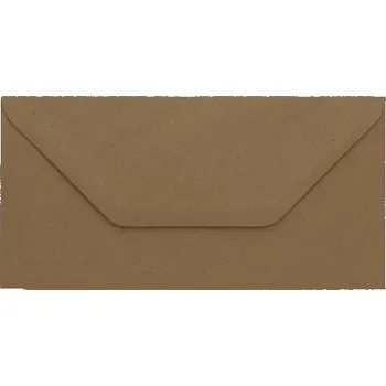 Obálka Poštovní obálka kraftová (hnědá) recyklovaná DL (110x220mm)