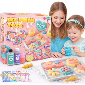 kreativní sada MEGA SADA PRO VÝROBU VLASTNÍCH SQUISHIES 6v1 KREATIVNÍ ZÁBAVA BEZ OMEZENÍ