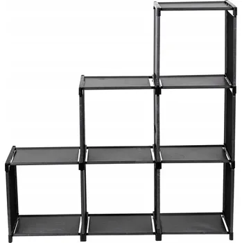 Knihovna Schodišťový regál černý