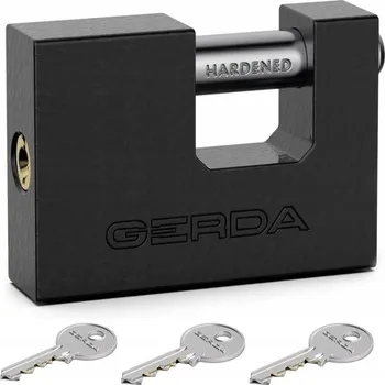 Visací zámek Gerda litinový visací zámek s cylindrickou vložkou KZZT T50