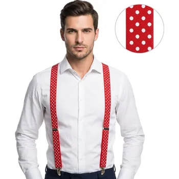 Šle kšandy červené s puntíky