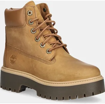 Dámská zimní obuv Nubukové workery Timberland Stone Street 6 Inch Lace Up Waterproof TB0A2H3CEN11 hnědá 88X, EUR 36