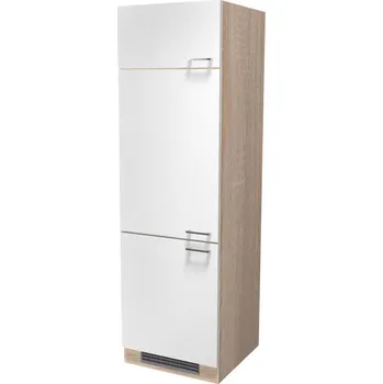 Koupelnový nábytek Skříňka Na Spotřebiče Samoa Git60, bílá, barvy dubu (60/200/57)