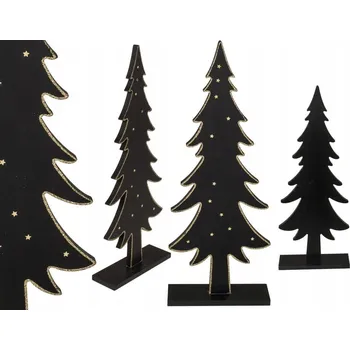 Obraz Dřevěný VÁNOČNÍ STROMEK Dekorativní Ozdoba SVATÁ RODINA Obrázek 38 cm