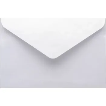 Obálka Metalická (perleťová) obálka bílá 62x94mm