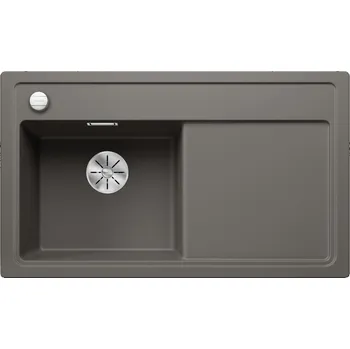 Granitový dřez Blanco Zenar 45 S má mimořádně velkou mísu doplněnou prostornou odkapávací plochou, která nabízí dostatek prostoru pro kuchyňské práce. Její vodovodní lišta se rozprostírá po celé šířce, takže poskytuje dostatek dalšího prostoru, a pro větší pohodlí je k 