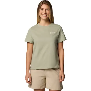 Dámské tričko s krátkým rukávem Columbia Rolling Bend Graphic SS Tee velikost L khaki