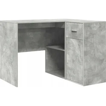 Psací stůl Moderní rohový psací stůl 102 x 50 x 75 cm, betonově šedý