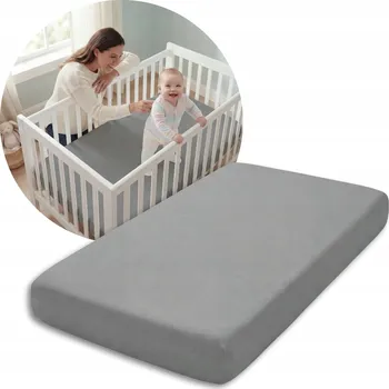 Prostěradlo Prostěradlo s gumou 140x70 Grafit JERSEY 70x140 FIKI MIKI POLSKÉ VÝROBEK