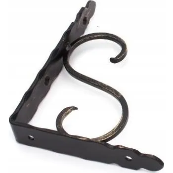 police ÚHELNÍK DRŽÁK POLICE RETRO 25X15CM ZLATÝ