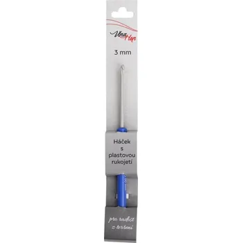 Nástroj na niť a příze Háček s plastovou rukojetí, 3 mm