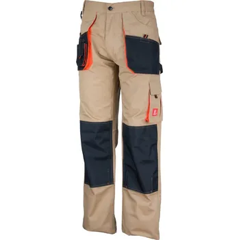 Pracovní oblečení Dlouhé pracovní kalhoty do pasu Urgent béžové URG-C vel.