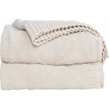 Prostěradlo Deka Altera bavlna 120 cm x 180 cm béžová