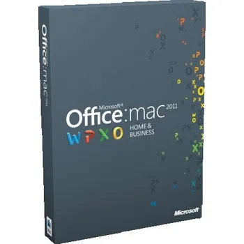 Software Microsoft Office 2011 Home & Business MAC, Software Certifikát pravosti MICROSOFT 10917-584