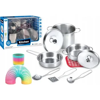 Obraz HRNCE SADA HRNCŮ KUCHYŇSKÉ NÁČINÍ PRO DÍTĚ 666-B2 +DÁREK