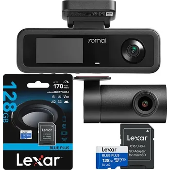 Kamera do auta 70mai T400 + Karta Lexar 128GB