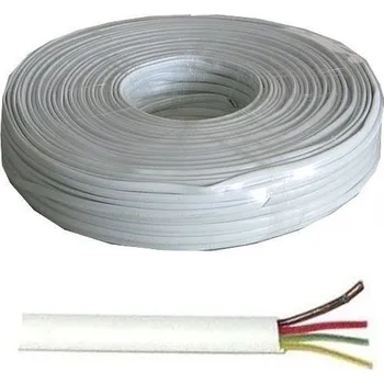 Telefonní kabel 4-žíly bílý