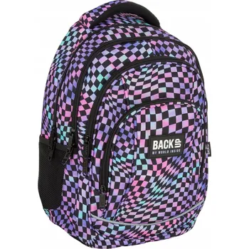 Školní batoh Školní batoh vícekomorový Derform černý, fialový, modrý, růžový 26 l