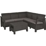 Keter CORFU II RELAX SET Rohový moderní relax set, barvy grafitové/šedé 227816 227816
