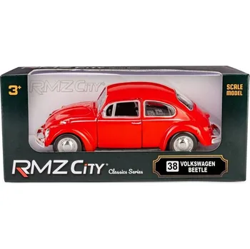 autíčko VOLKSWAGEN BEETLE 1967 KOVOVÝ MODEL RMZ 1:32/39 ČER.