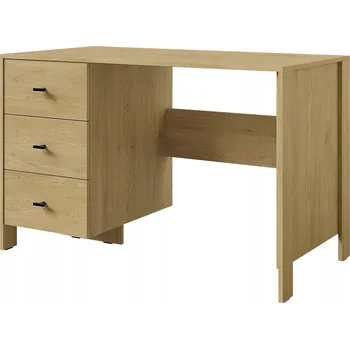 Psací stůl Jednoduchý psací stůl se zásuvkami Ethan 3S 120 Dub Cremona