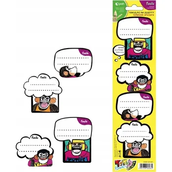 samolepka Samolepky na sešit Fiorello Tytus Romek i A'Tomek 4 ks