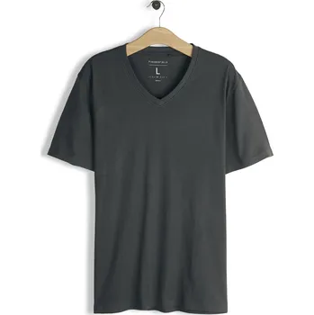 Pánské oblečení GATE Základní bavlněné triko slim fit S 126-0146/871