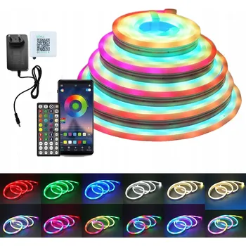 LED páska LED pásek 5M RGB 5050 DÁLKOVÝ OVLADAČ APLIKACE Bluetooth SADA 24V 72LED/m