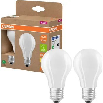 Žárovka OSRAM HOMELIGHTING 4099854253775 LED Energetická třída (EEK2021) A (A - G) E27 klasická žárovka 7.2 W = 100 W teplá bílá (Ø x v) 60 mm x 60 mm 2 ks
