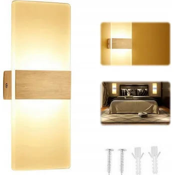 Nástěnné svítidlo LED nástěnné svítidlo interiérové, nástěnná lampa TEPLÉ světlo schodišťové svítidlo