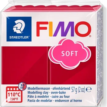 Modelovací hmota FIMO soft č.26 tmavě červená 57g