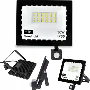 LED REFLEKTOR 30W S POHYBOVÝM ČIDLEM HALOGEN LAMPA IP66 2700 lm