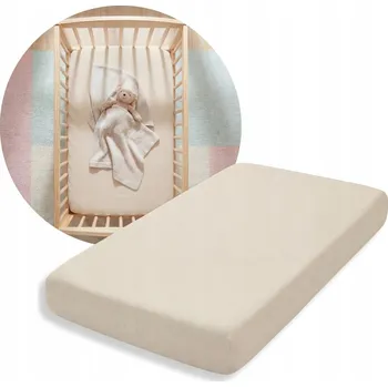 Prostěradlo Prostěradlo 90x40 JERSEY s gumičkou 40x90 Béžová FIKI MIKI POLSKÉ