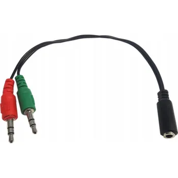 Audio kabel Adaptér Aksotronik 011056 konektor Jack 3,5 mm - 2x konektor Jack 3,5 mm