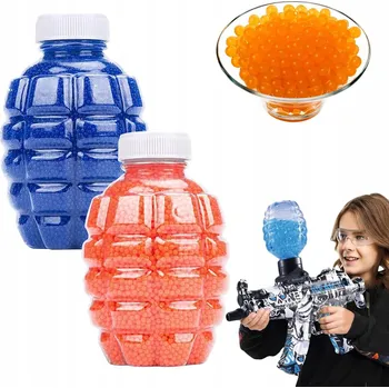 Dětská zbraň GELOVÉ KULIČKY hydrogelové vodní pro dekoraci DO PISTOLE 120000ks