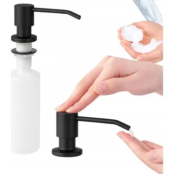 Dávkovač mýdla Dávkovač na tekuté mýdlo na nádobí Invena ISSA černý